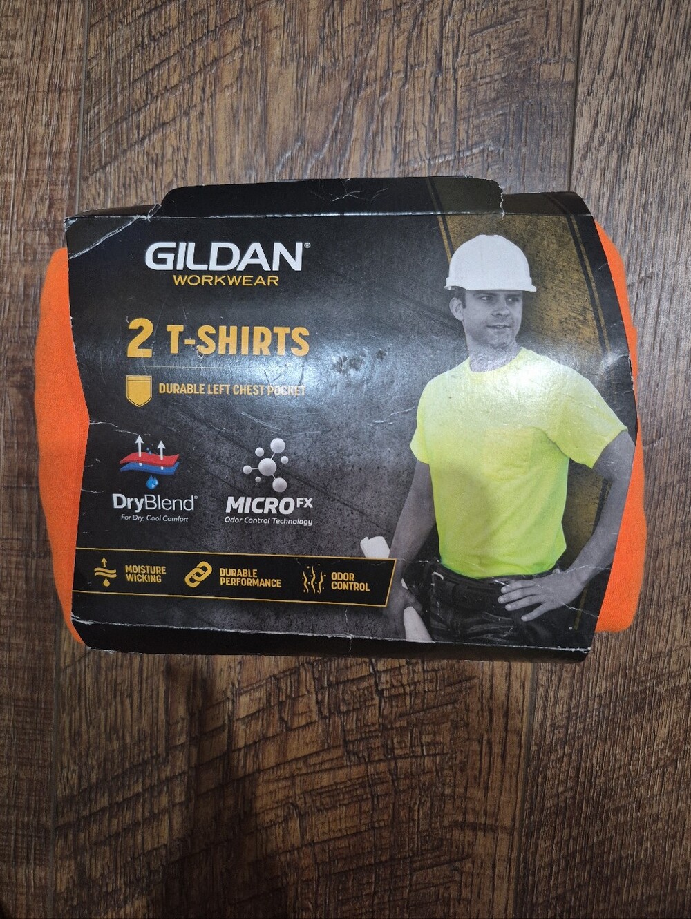 New Men's Gildan Workwear 2XL Pocket T-Shirts Pack Of 2